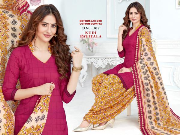 Kudi Patiyala 1 Fancy Cotton Casual Wear Dress Materials 